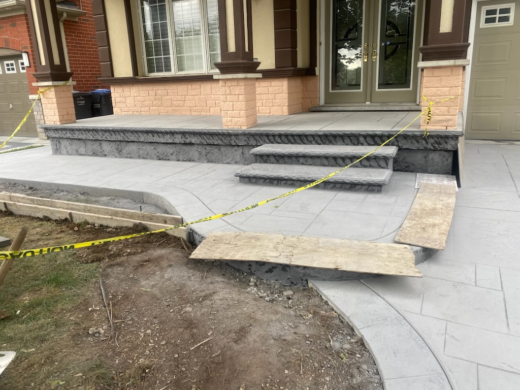 Stamped concrete